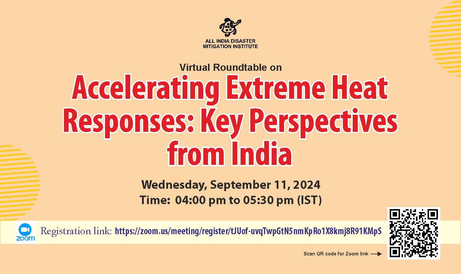 Roundtable discussion on Accelerating Extreme Heat Responses: Key Perspectives from India